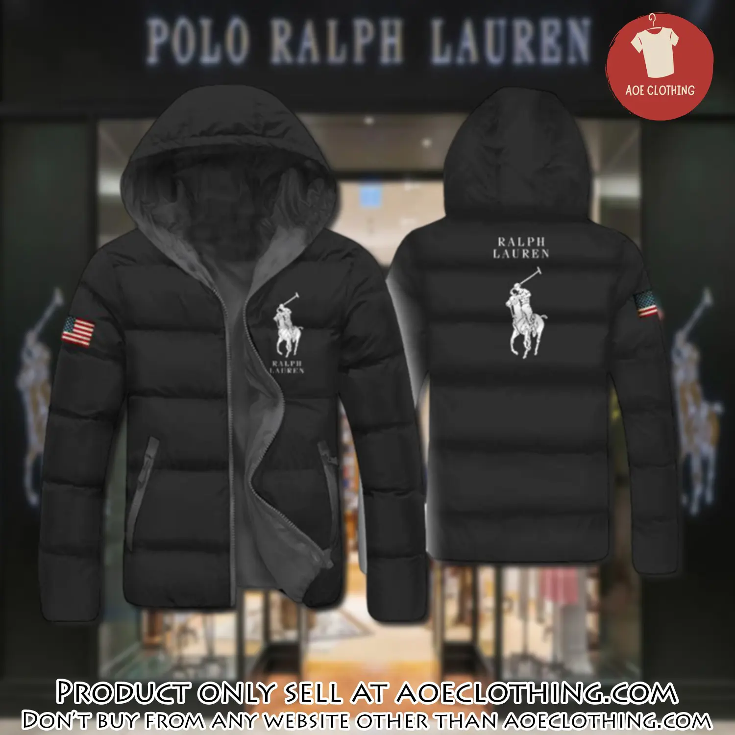 Ralph lauren downfilled coat ultralight down jacket outdoor jacket warm outwear dfj1019 aoe2153379